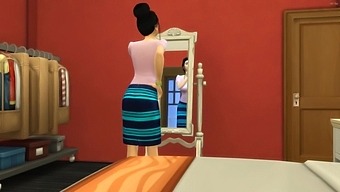 Indian Brother And Sister Engage In Sexual Activities While Father Is Away, But He Returns Unexpectedly And Joins Them, Ensuring Discretion