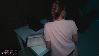 Step Brother Uses Porn To Help Teenage Sister Overcome Her Virginity