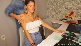 Steamy Office Encounter With A Seductive Massage | Teen Cam Sex