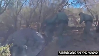 Young Latina Babe Gets Handcuffed And Facialized