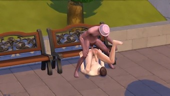 Gay Men Engage In Sexual Activities In A Public Park Setting Within The Video Game Sims 4