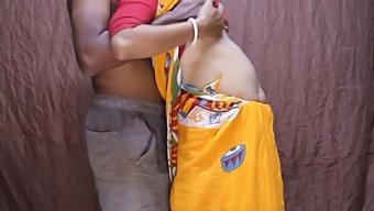 Horny Indian Milf In A Saree Gets Fucked By Her Husband And Friends