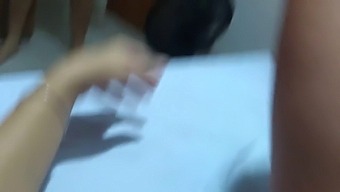 Cuckold Husband Licks Wife'S Pussy And Drinks Cum While She Pisses