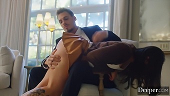 Intense Blowjob And Deepthroat Action With A Submissive Beauty