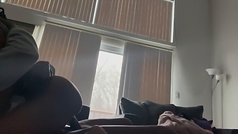 African Couple Enjoys Sex On The Couch With Butt Penetration
