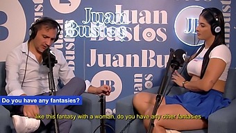 Salome Gil'S Intimate Area Is Intensely Penetrated By The Attractive Dwarf Juan Bustos In A Podcast