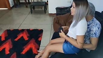 Almost Getting Caught By Her Parents, I Seduce And Pleasure My Innocent Daughter-In-Law With A Toy