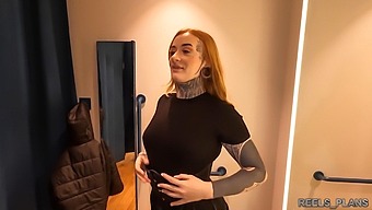 Two Strangers Double Penetrate British Student'S Big Ass In Gym Changing Room