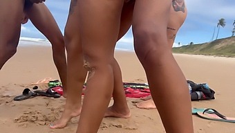 Indulging In Wild Encounters With Random Men At The Nude Beach, Resulting In Explosive Orgasms.